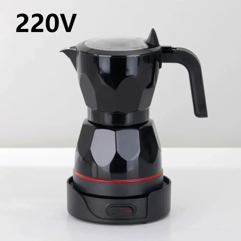 Transparent Electric Moka Pot | 150ml Portable Coffee Maker