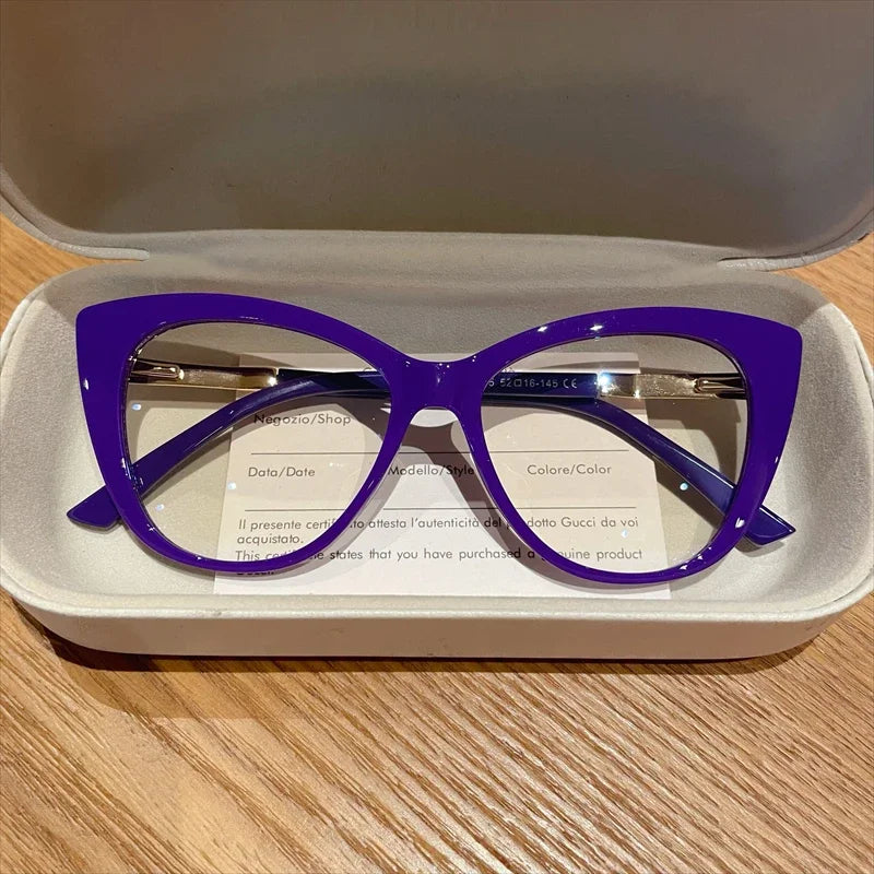 Fashion Cat Eye Blue Light Reading Glasses for Women
