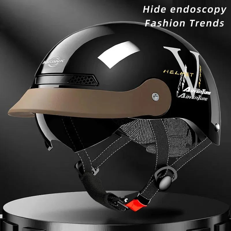 Summer Breathable Open Face Motorcycle Helmet for Adults