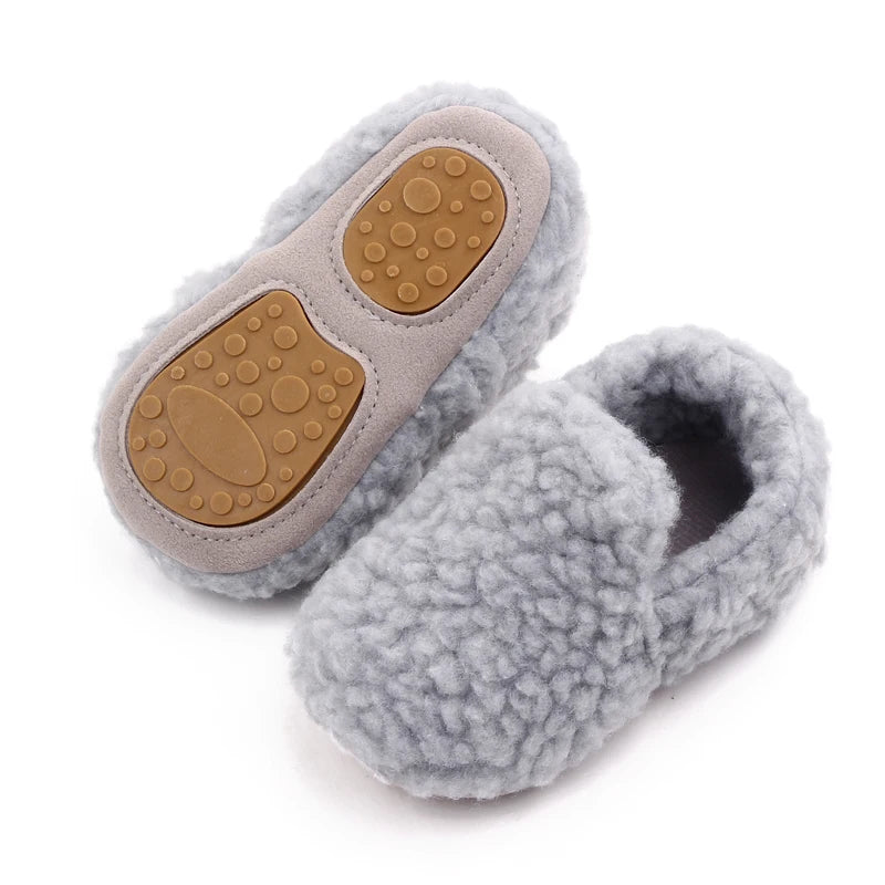 Soft Cotton Baby Prewalking Shoes | Non-Slip Winter Footwear