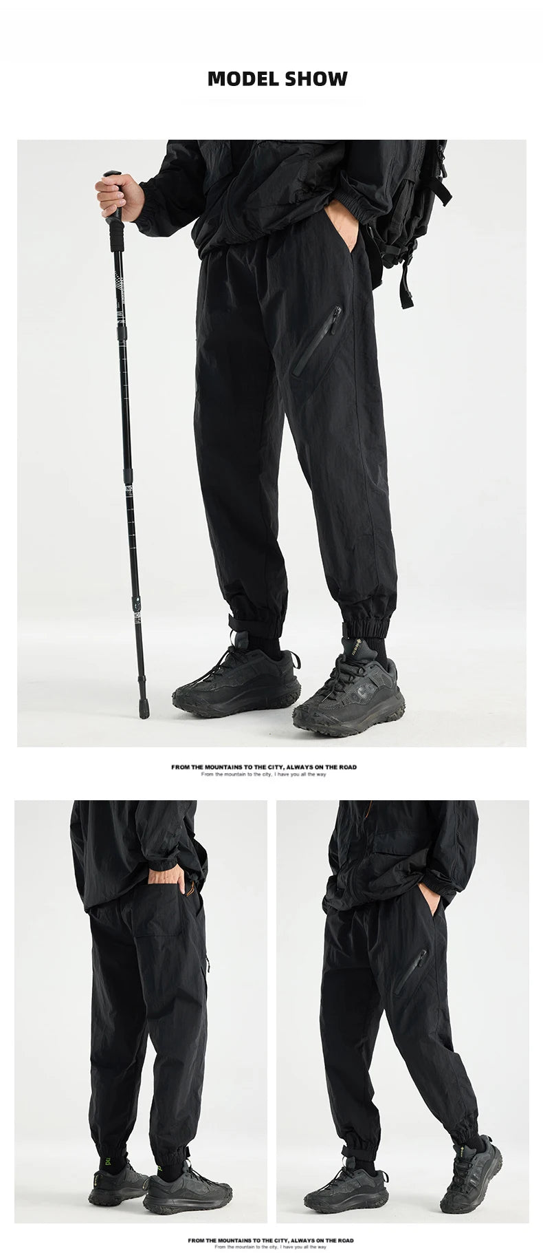 Men's Quick Drying Water-Repellent Hiking Pants | Breathable Outdoor Trousers