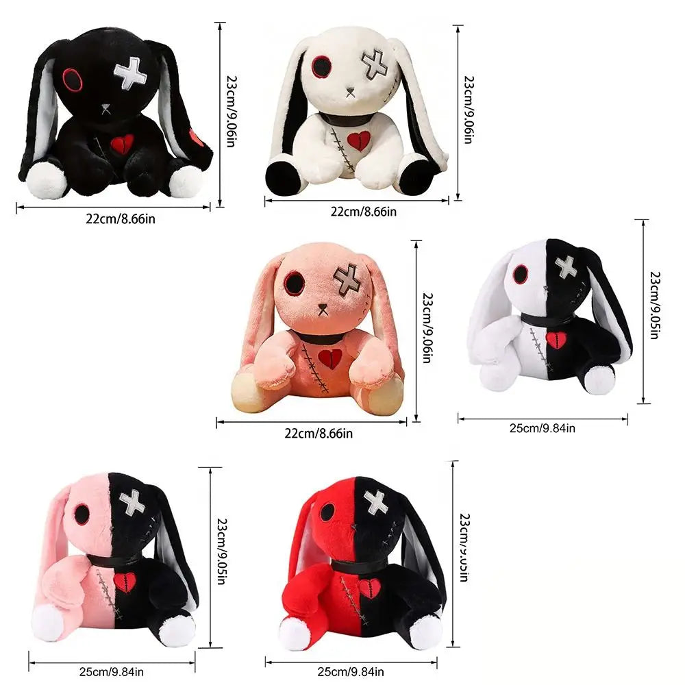 Spooky Gothic Bunny Plush Toy | Creepy Rabbit Horror Doll