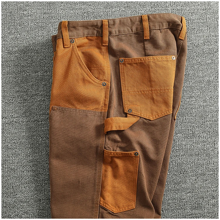 Vintage Cargo Overalls for Men | Stylish Heavy Canvas Pants