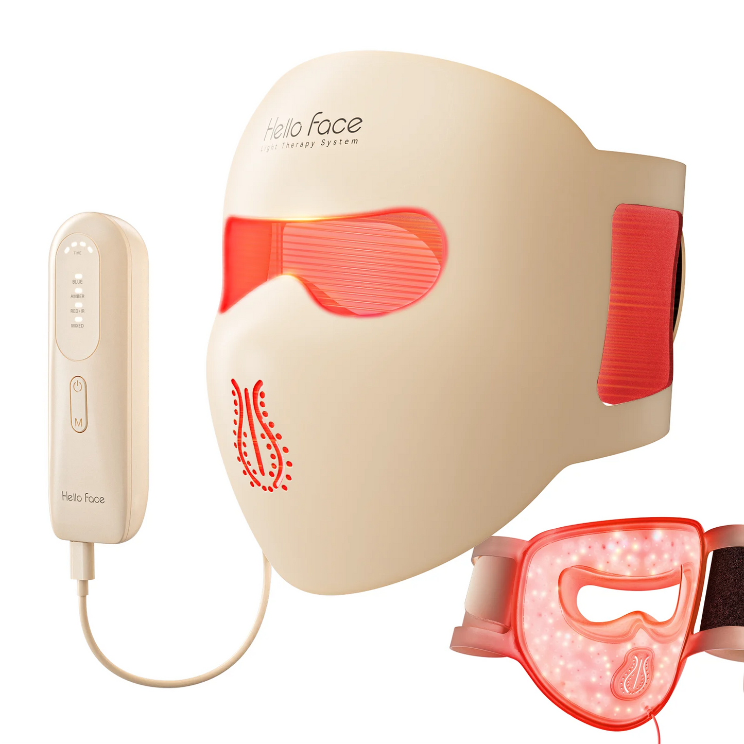 Portable 4D LED Light Therapy Mask for Skin Rejuvenation