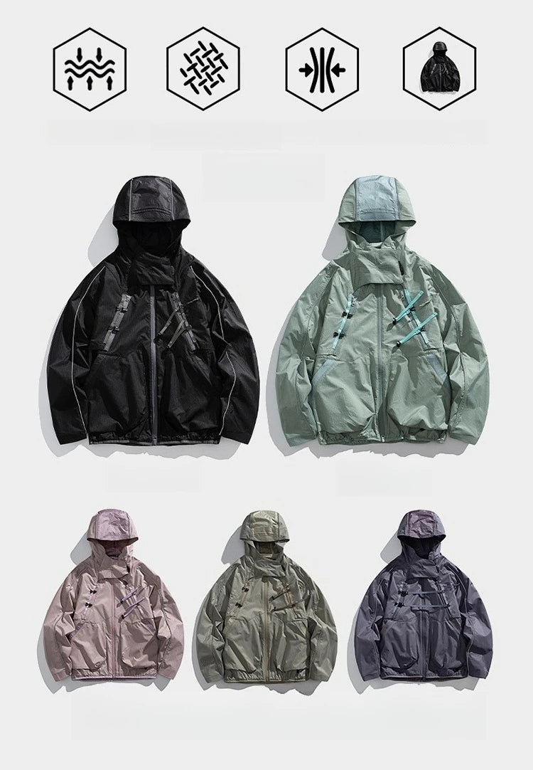 Transformable Outdoor Jacket & Cycling Suit | 3-in-1 Adventure Gear