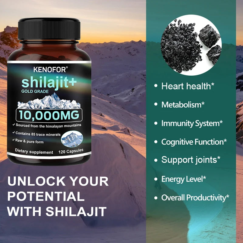 Pure Himalayan Shilajit Capsules | Natural Energy & Minerals Boost