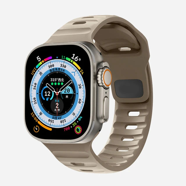 Flexible Silicone Sport Strap for Smartwatches | Comfort & Style
