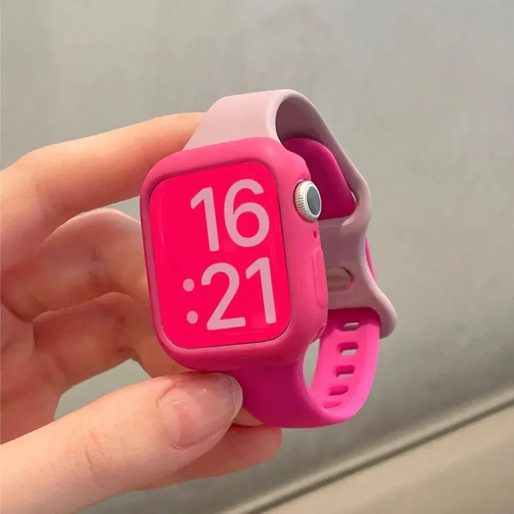Premium Silicone Strap & Case for Sport Watches | Universal Fit