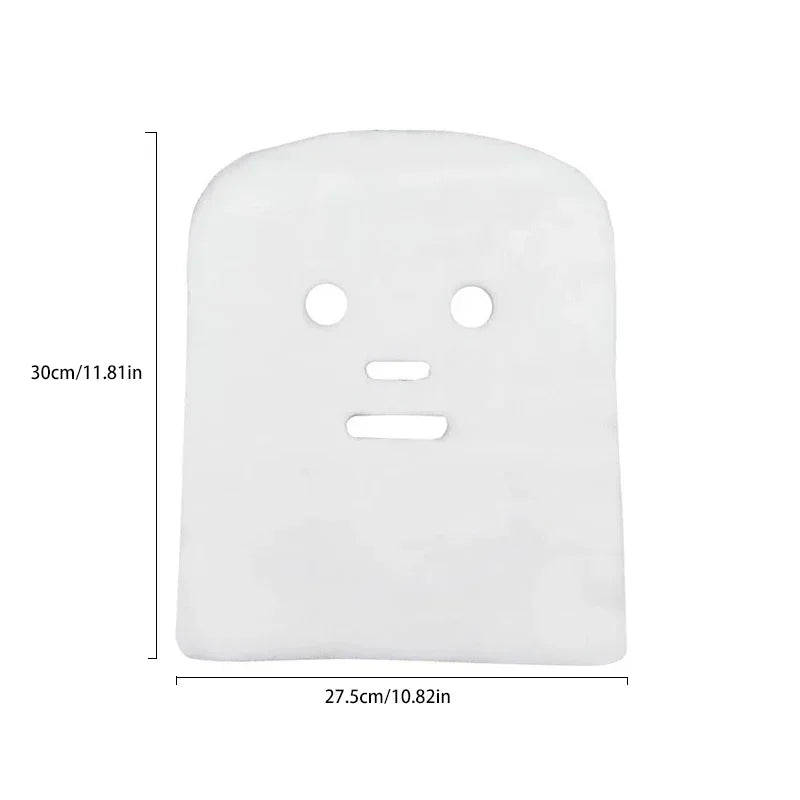 100PCS Soft Pure Cotton Disposable Face Mask Sheets | Non-Irritating