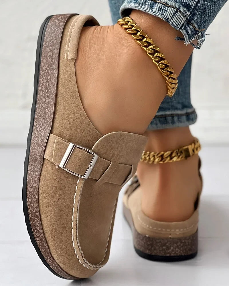 Women's Casual Slip-On Mules | Comfortable Retro Flats