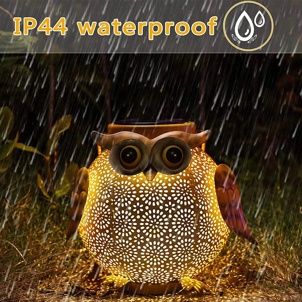 Outdoor Solar Owl Lantern | Eco-Friendly Garden Lighting
