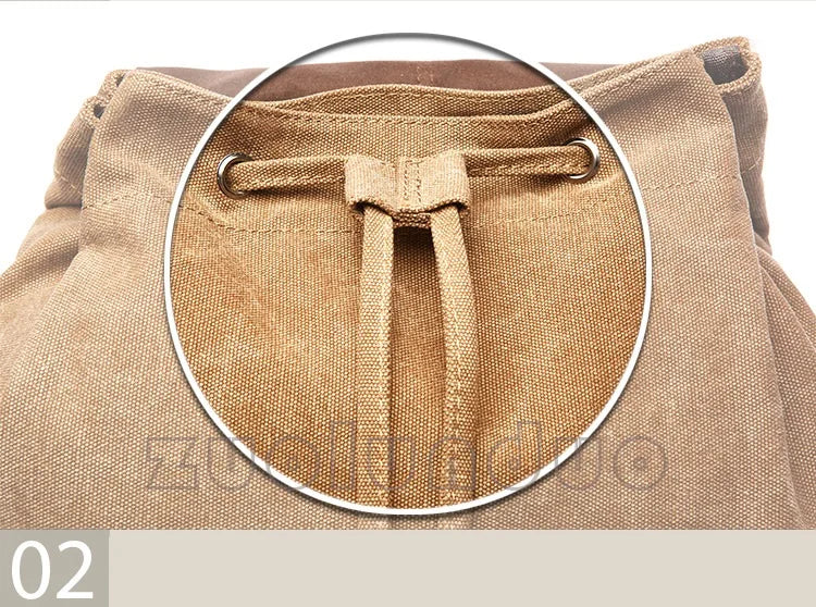 Vintage Canvas Laptop Backpack for School & Travel | Anti-Theft Design