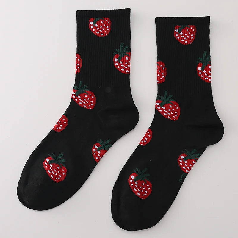 Trendy Unisex Cartoon Cotton Crew Socks | Comfort Meets Style