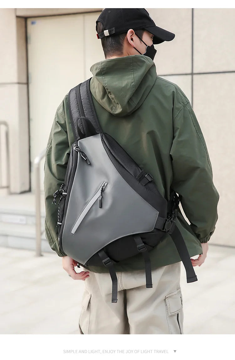 Men's Waterproof Large Capacity Crossbody Chest Bag | Fashionable & Functional