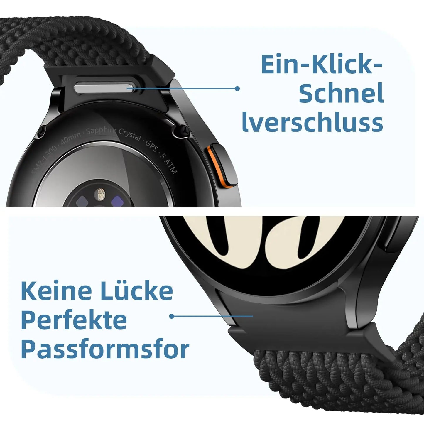 Braided Parachute Band for Galaxy Watch | Stylish & Durable Strap