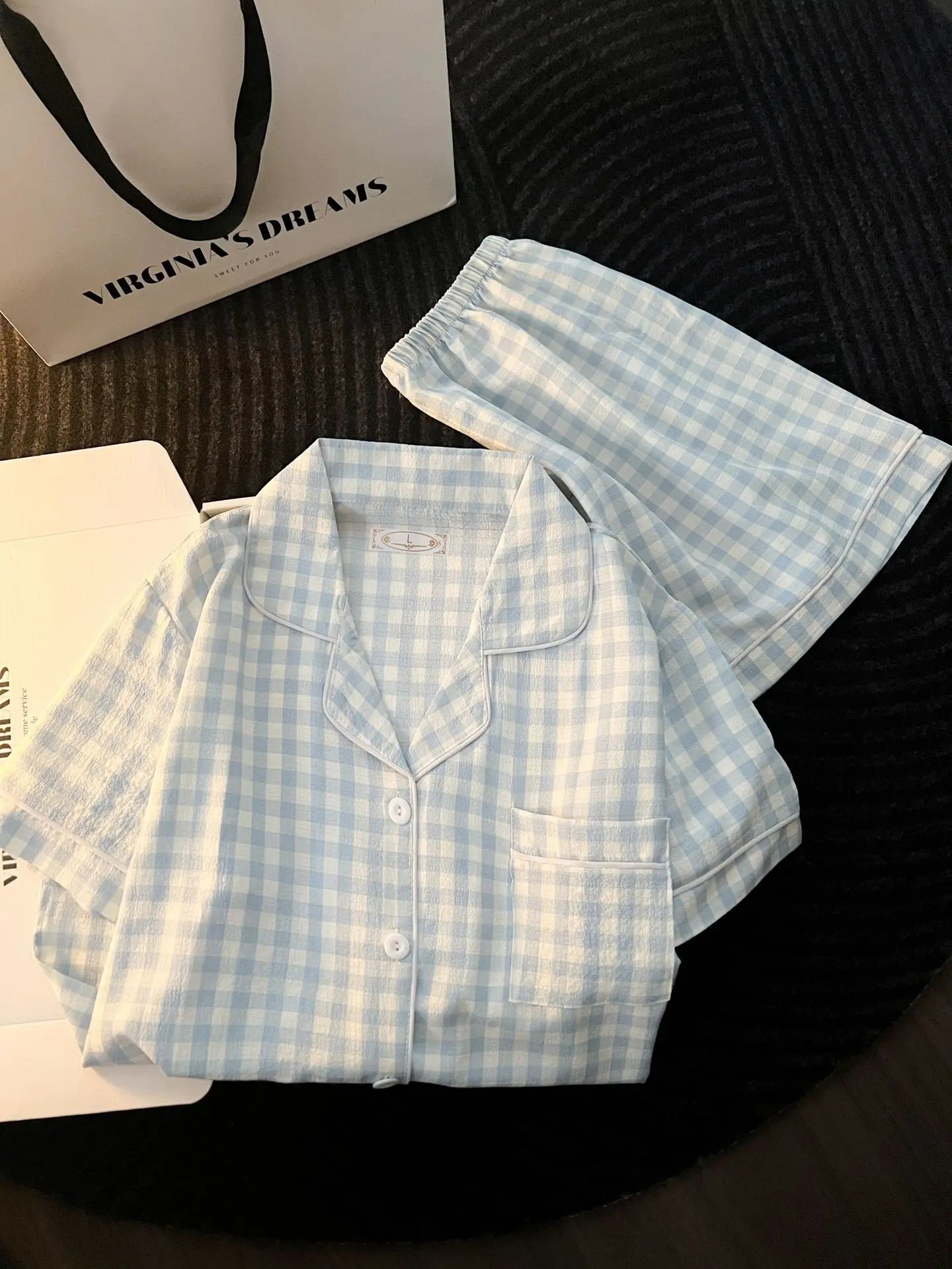 Cute Women's Summer Pajamas | Comfortable Bubble Cotton Home Wear
