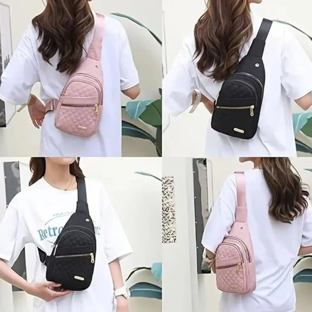 Waterproof Chest Bag for Women | Fashionable Anti-Theft Sling Backpack