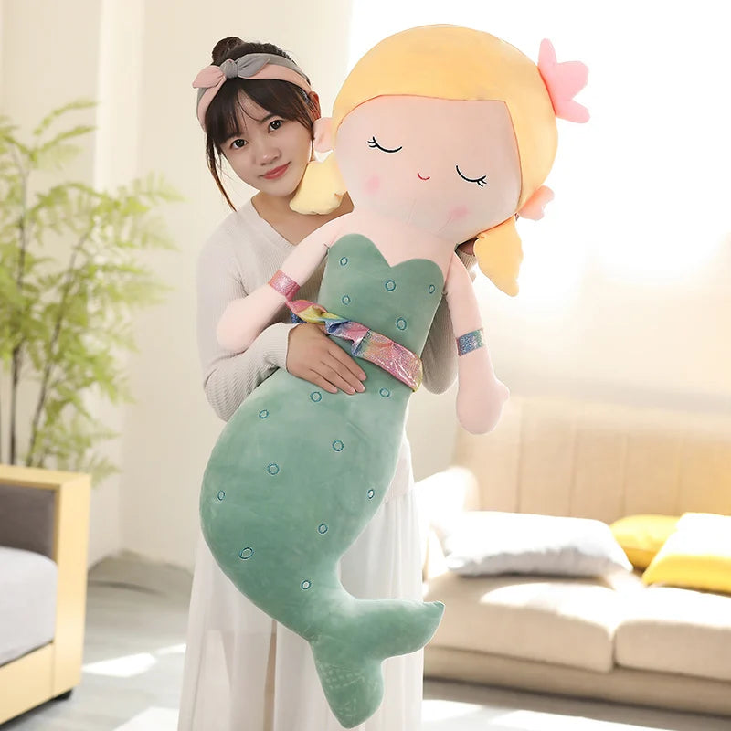 Mermaid Plush Toys | Soft Cozy Throw Pillow for Kids