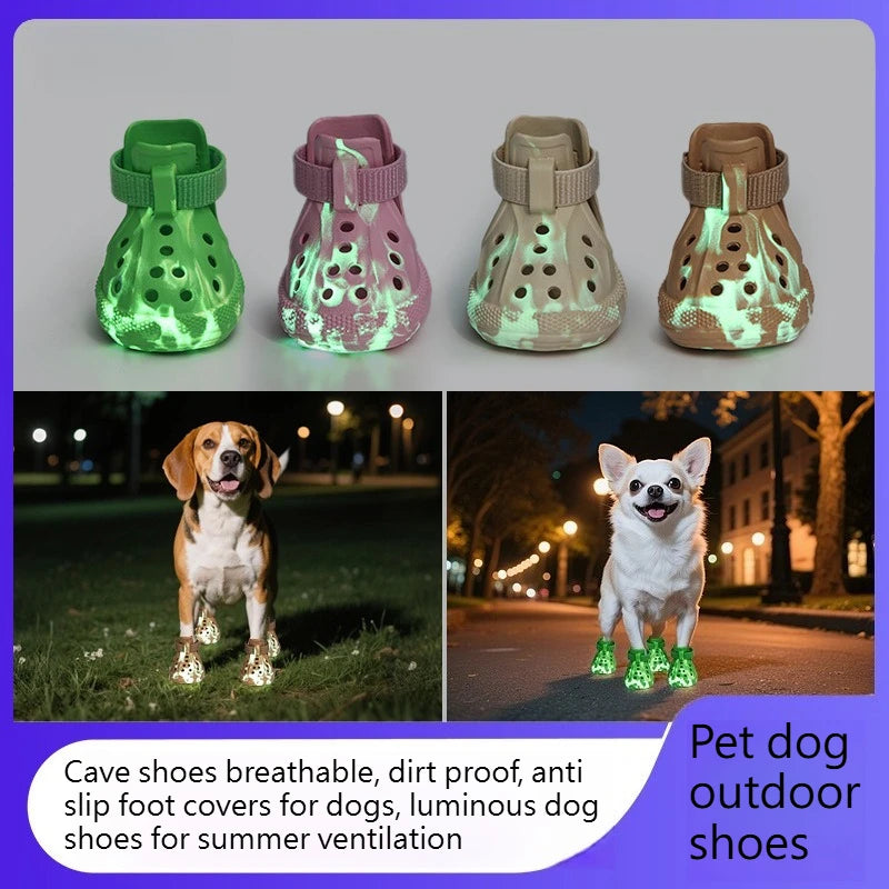 Breathable Non-Slip Dog Shoes | Summer Outdoor Pet Footwear