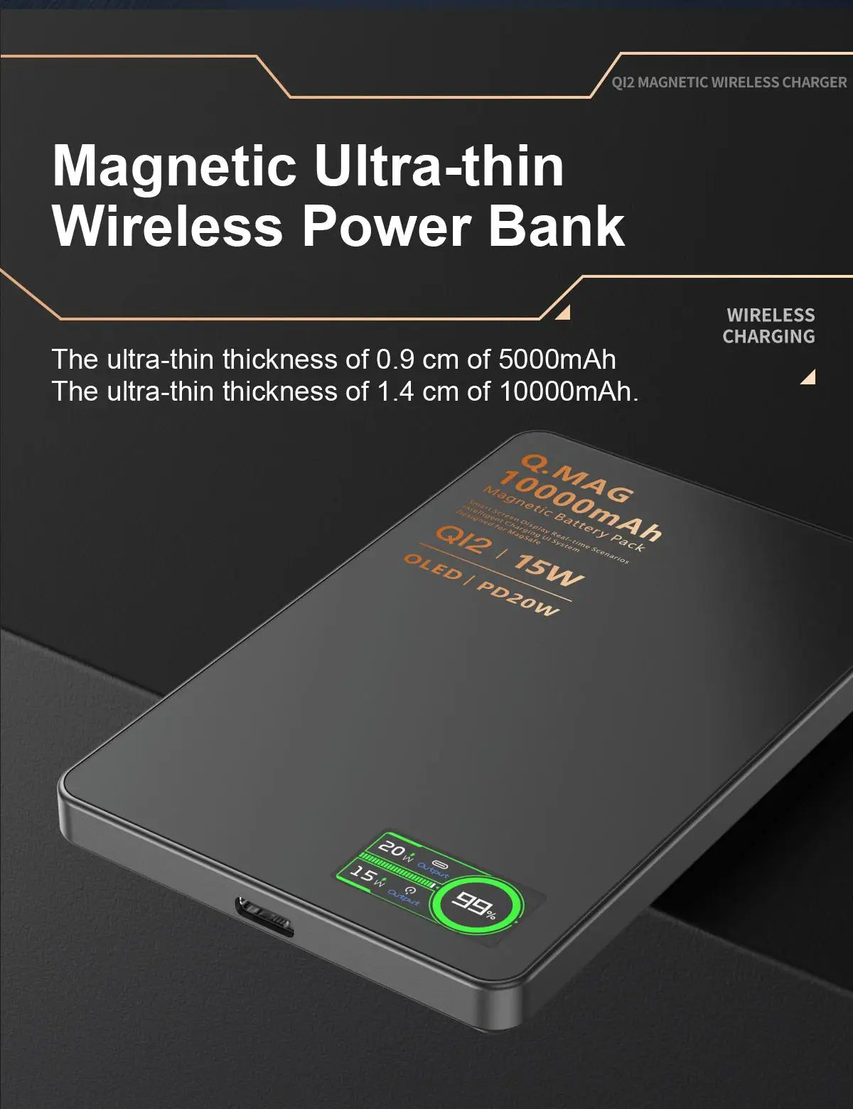 Magnetic Wireless Powerbank | Fast Charging for All Devices