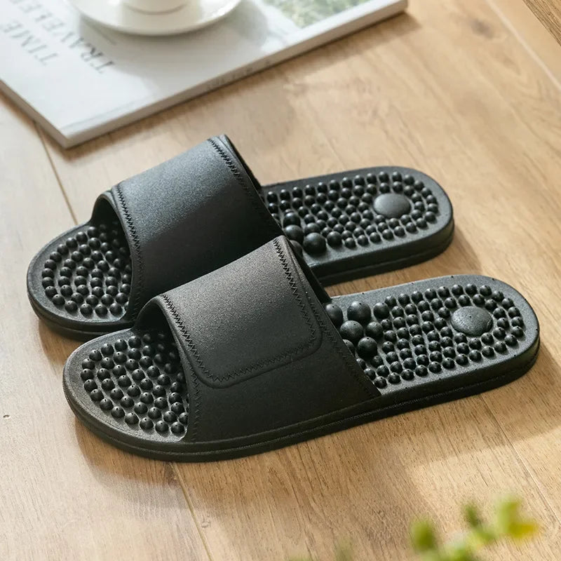 Women & Men Massage Slippers | Soft Non-Slip Indoor Slides