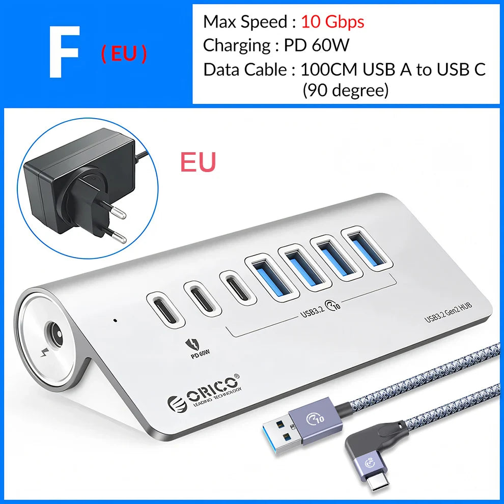 10Gbps USB 3.2 Docking Station Hub | Fast Charging & Multi Ports