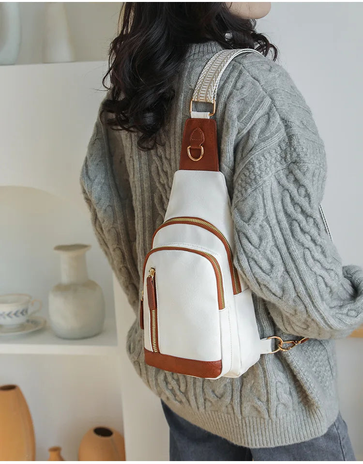 Stylish PU Leather Women Sling Bag | Versatile Crossbody Pack