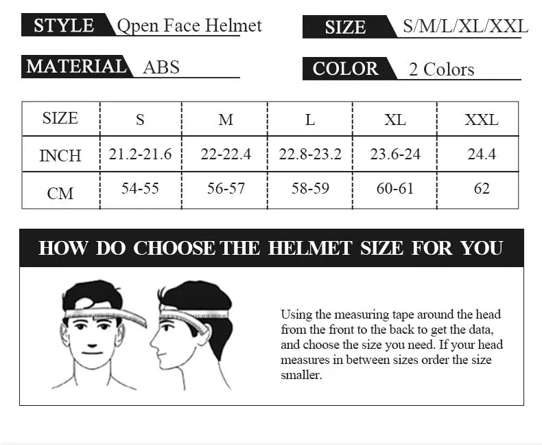 DOT Approved Vintage Motorcycle Helmet | Open Face Riding Gear