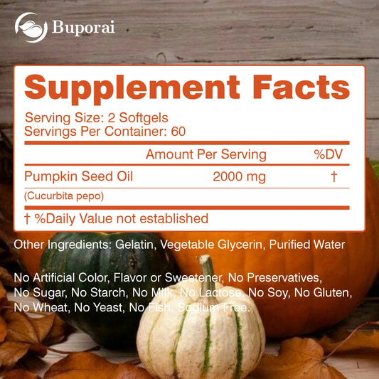 Pumpkin Seed Oil for Hair Growth & Prostate Health | Essential Support