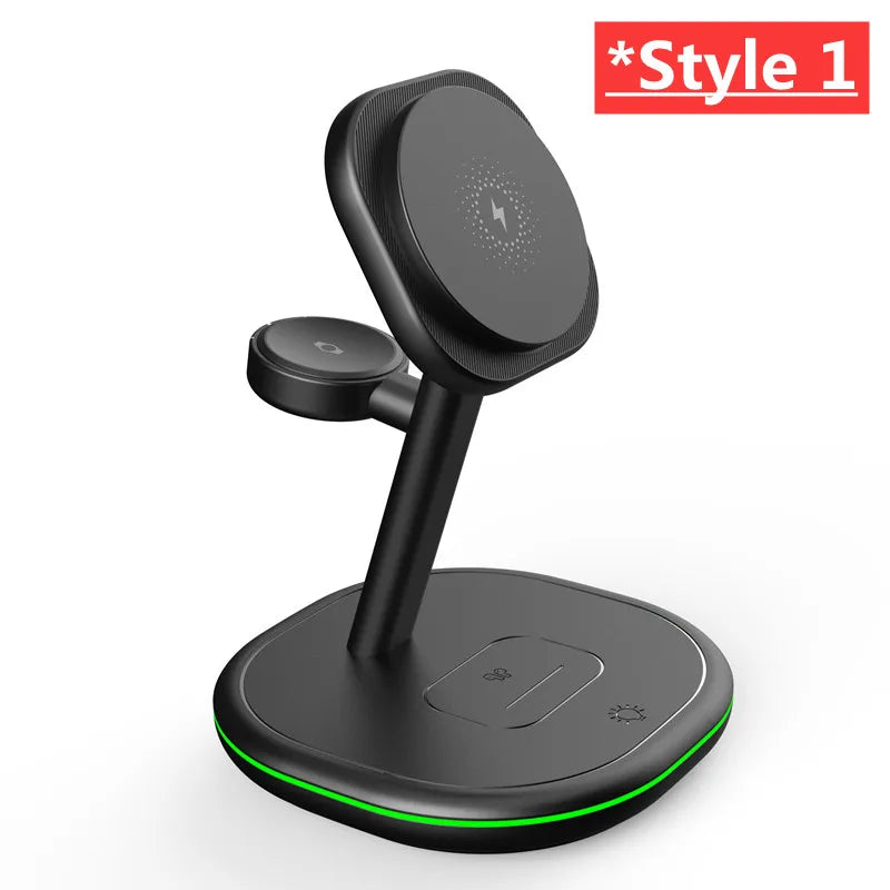 3-in-1 Magnetic Wireless Charging Stand | Fast Charging Station