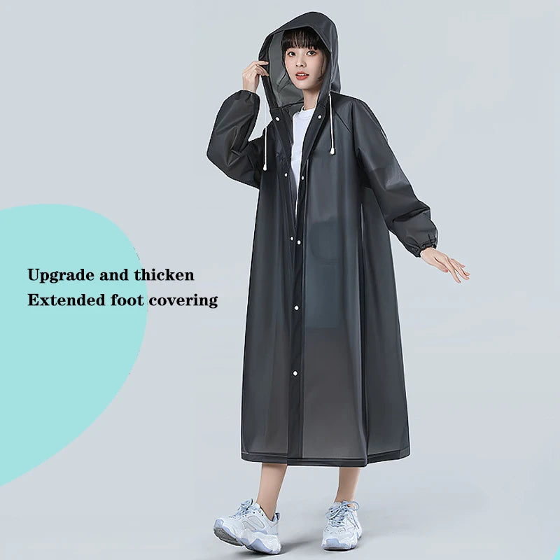 Transparent Waterproof Poncho Raincoat for All Outdoor Activities