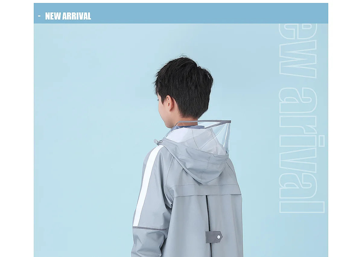 Children's Waterproof Raincoat with Schoolbag | Perfect for School Days