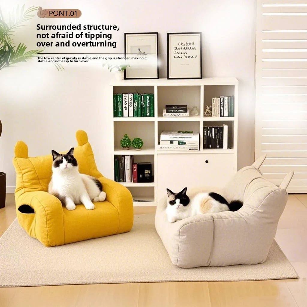 Small Sofa Bear Chair | Stylish Cozy Seating for Reading & Relaxing