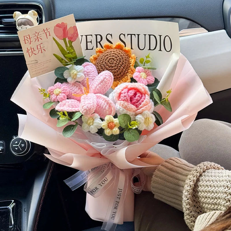 Ramo de flores de ganchillo hecho a mano | El regalo perfecto para cualquier ocasión