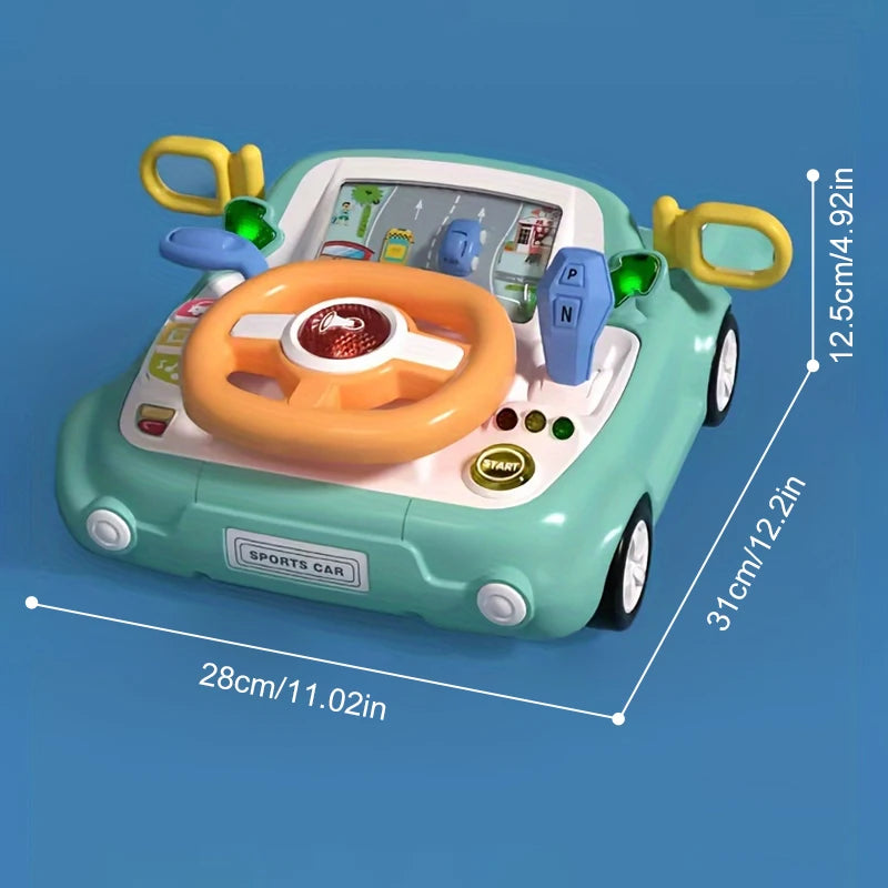 Juguete de volante eléctrico interactivo | Diversión musical sensorial