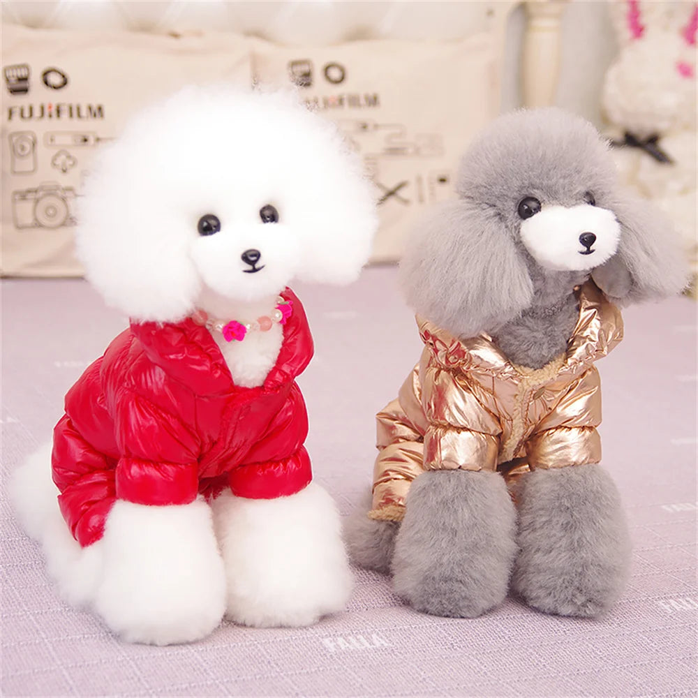 Mono impermeable de invierno para perros de razas pequeñas | Buzo cálido para mascotas
