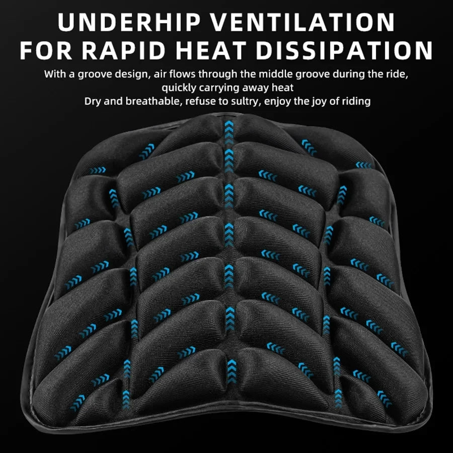 3D Gel Motorcycle Seat Pad | Universal Breathable Cushion