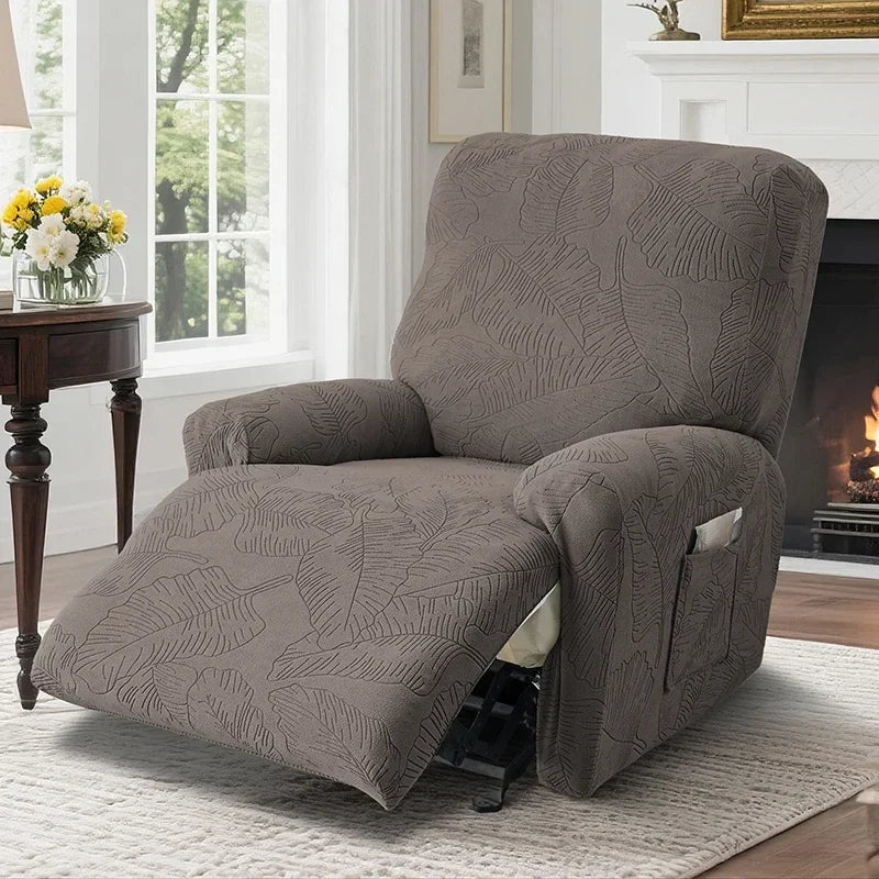 Elegant Stretch Jacquard Recliner Sofa Covers for Cozy Living Rooms