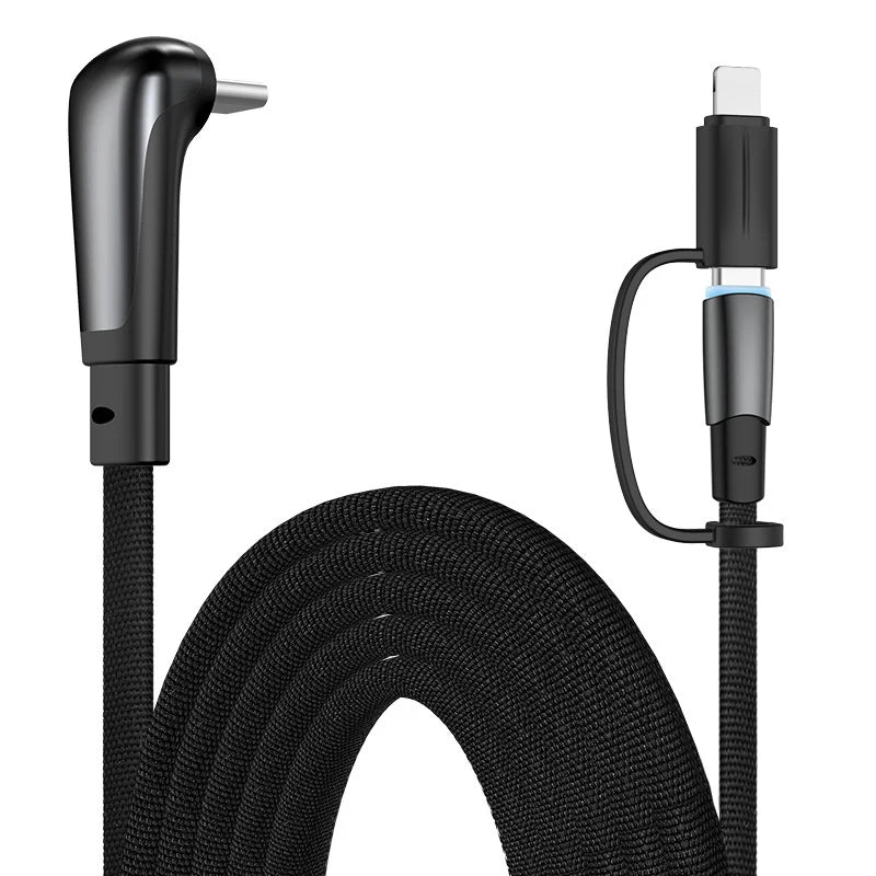 USB C Charger Cable | Flat 90 Degree Type C Charging Cable