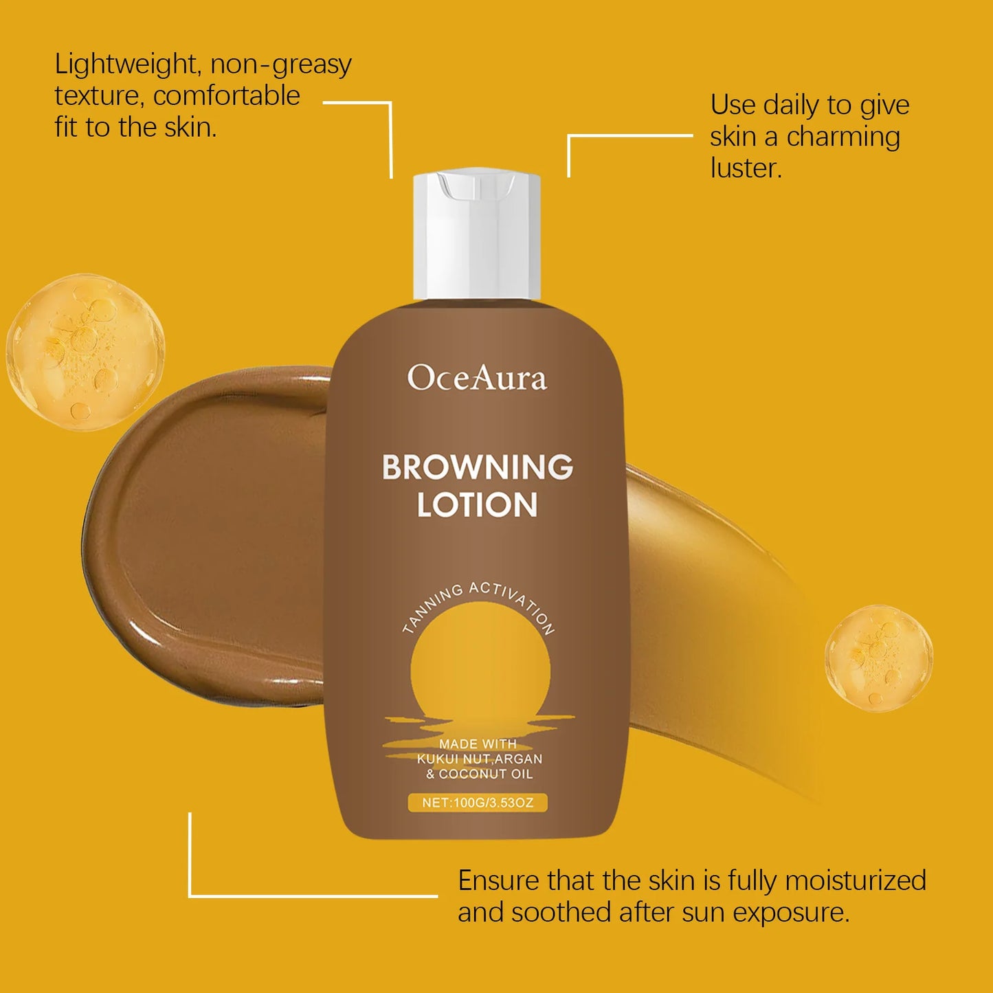 Sunless Self Tanning Cream | Natural Bronzer for Radiant Skin