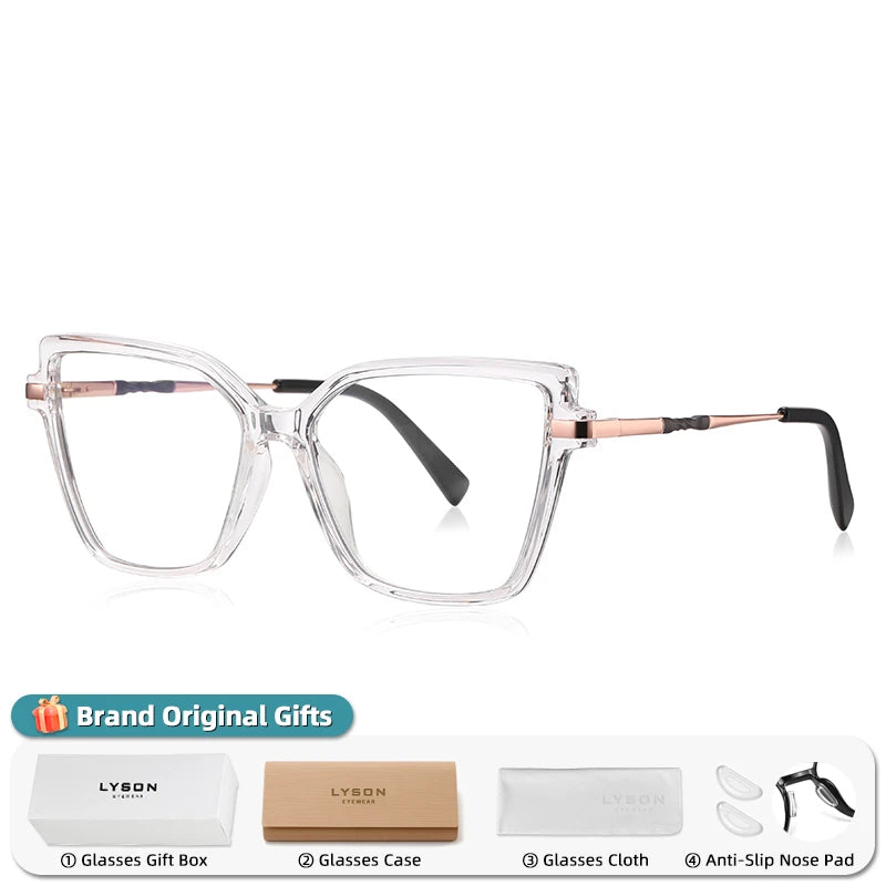 Fashionable Square Reading Glasses for Women | Anti-Blue Light