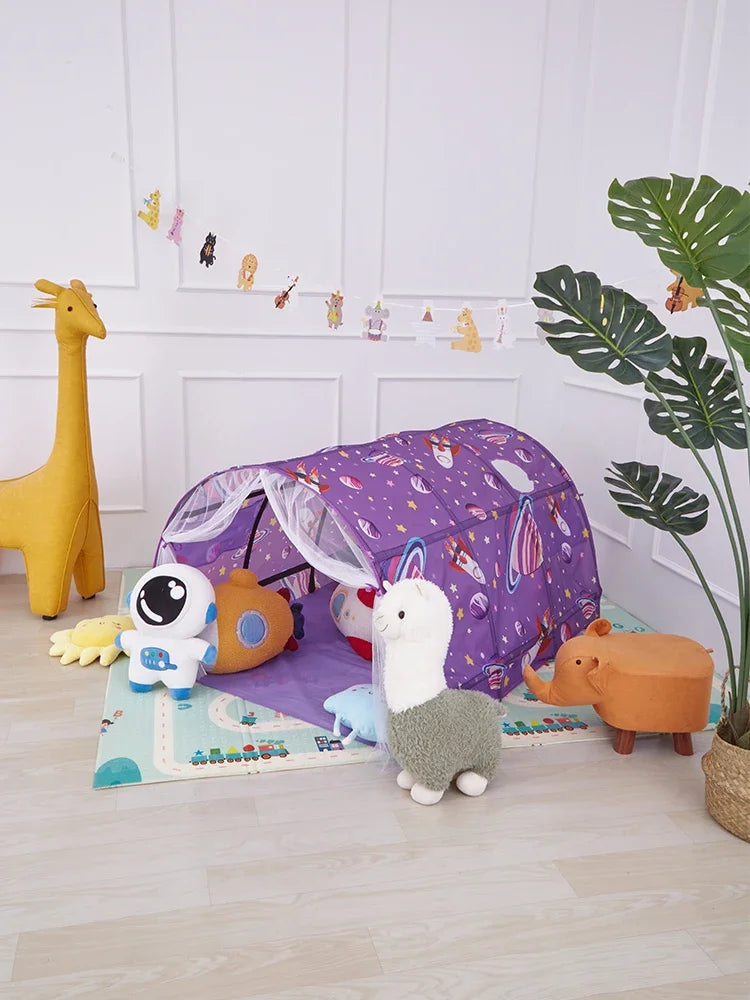 Portable Children's Star Rocket Bed Tent | Fun Mosquito Canopy
