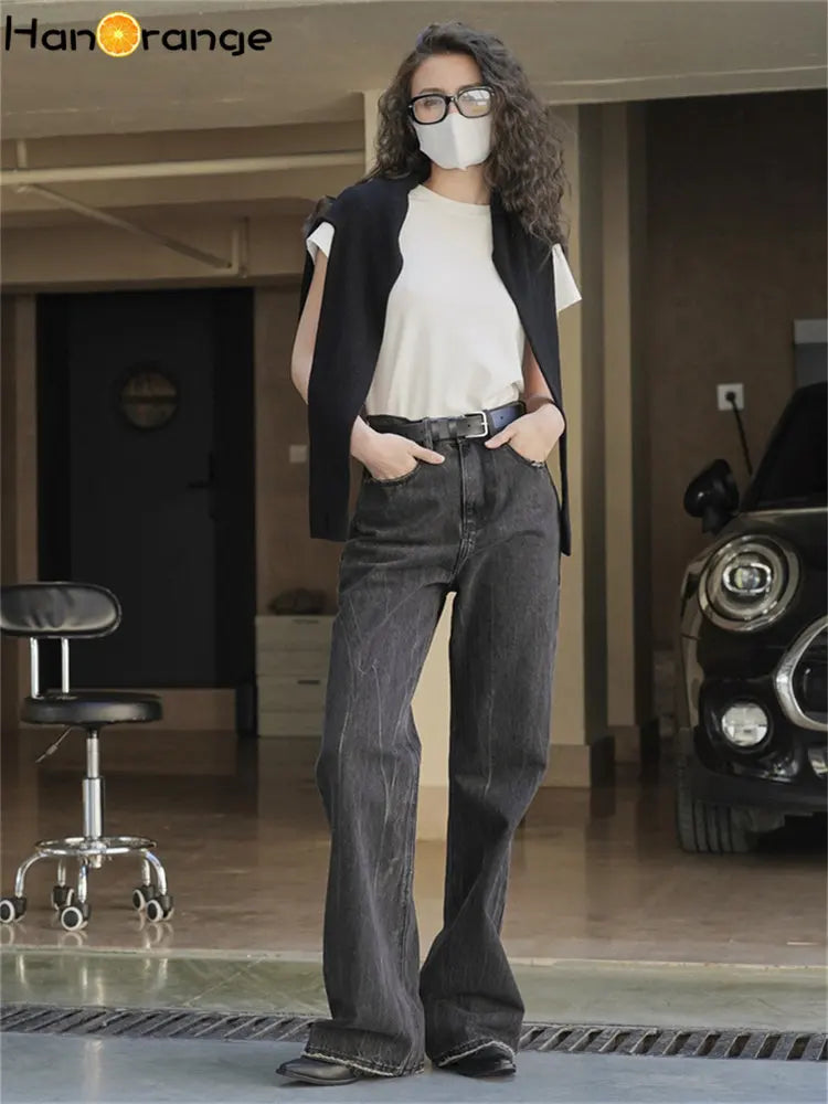 High Waist Retro Jeans for Women | Stylish Elastic Denim Pants