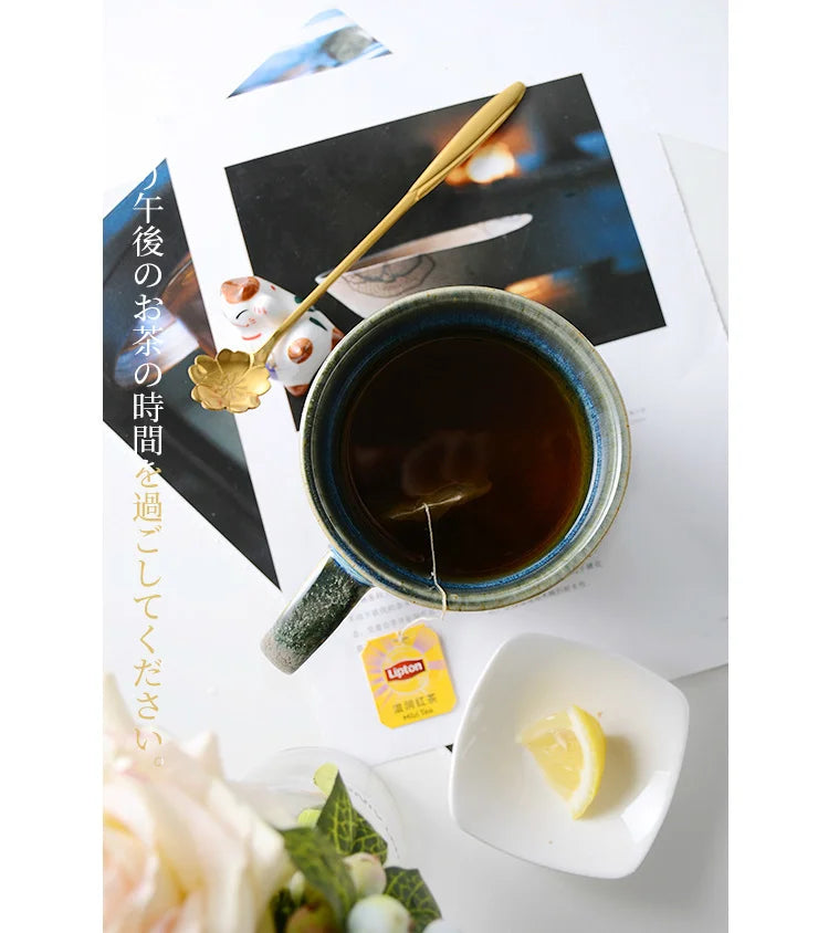 350ml Gradual Change Ceramic Coffee Mug | Retro Starry Drinkware