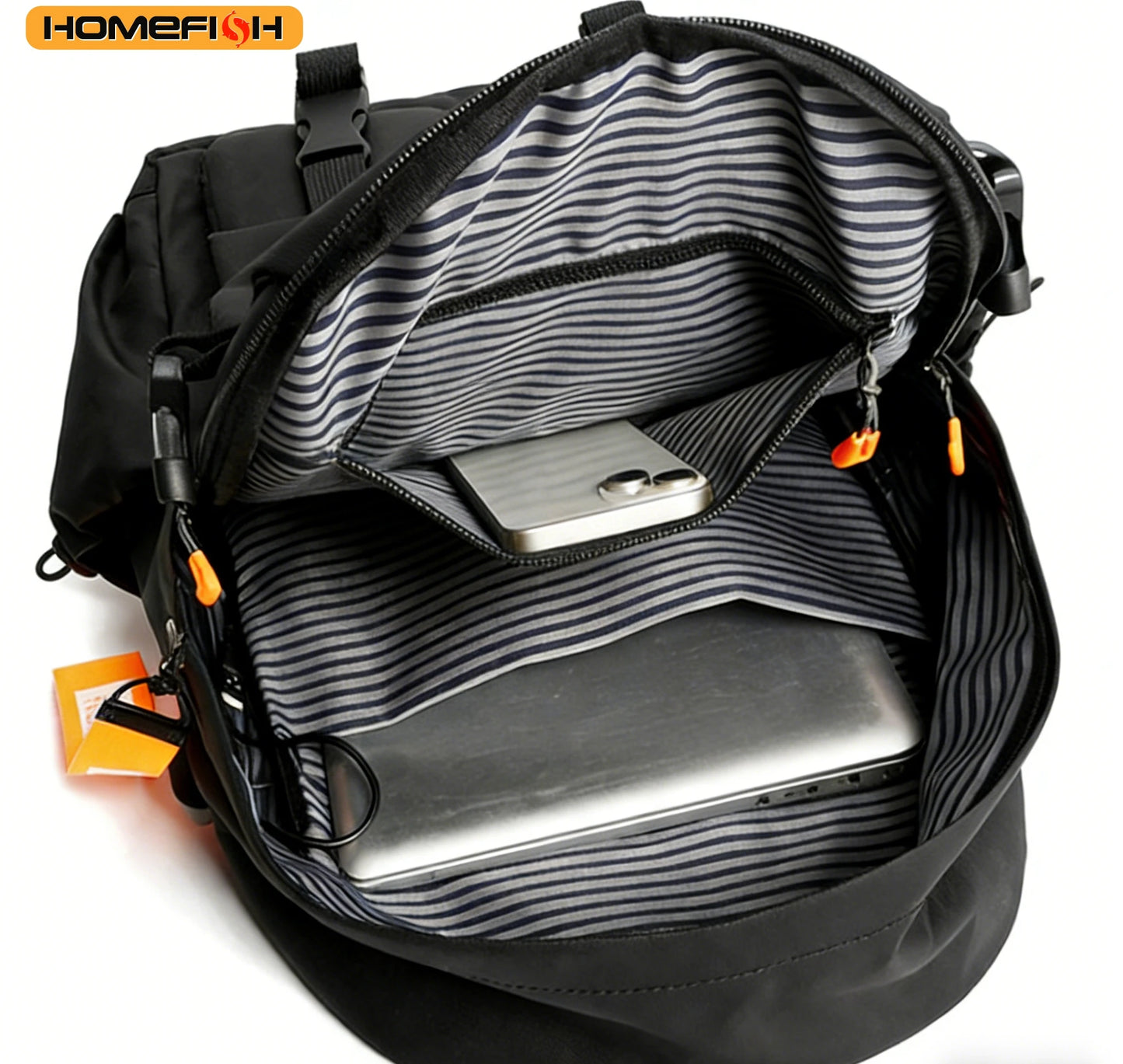Mochila impermeable de lujo para hombre | Bolsa espaciosa para viajes y escuela