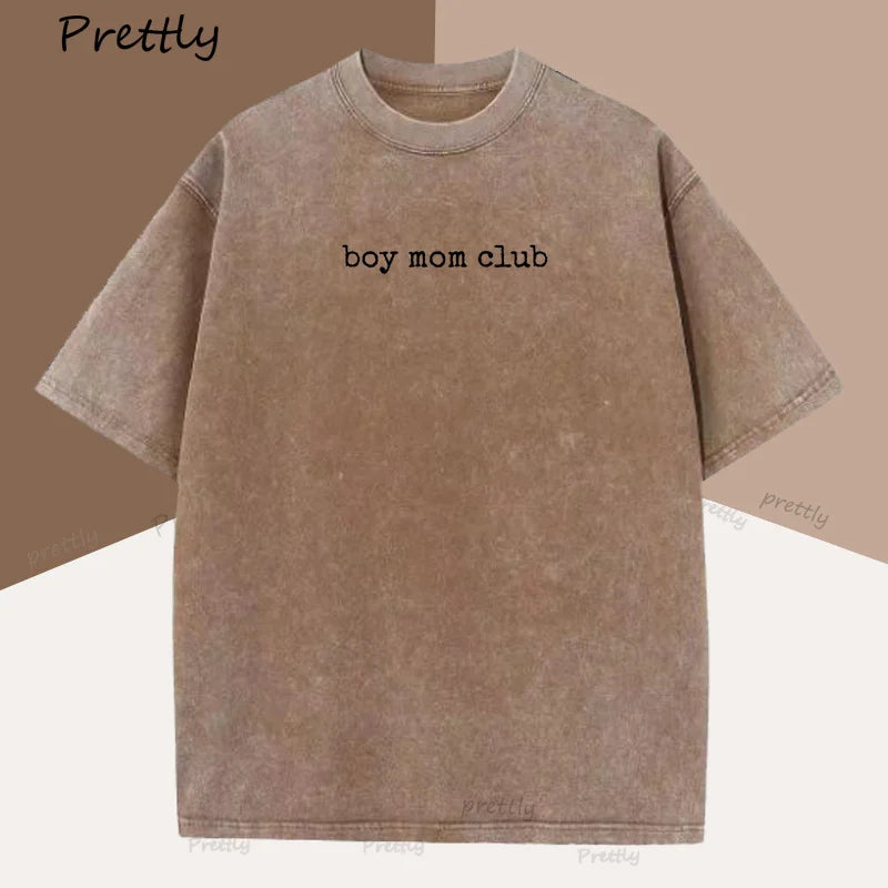 Cute Boy Mom Club T-Shirt | Comfortable Oversized Tee for Moms
