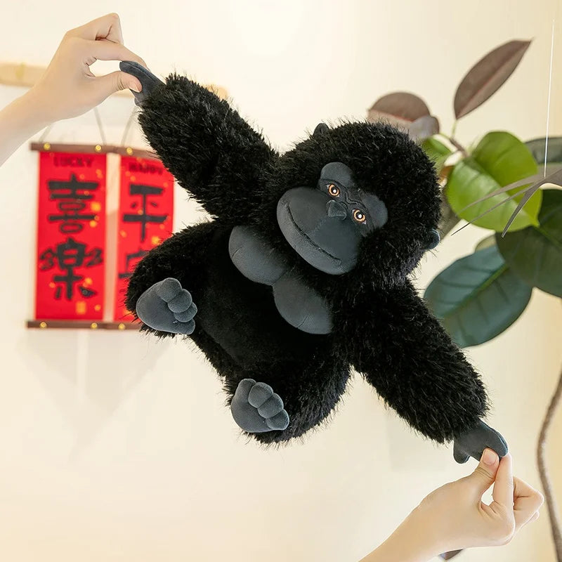 Giant Stuffed Monkey Plush Toy | Fuzzy Soft Gorilla Doll