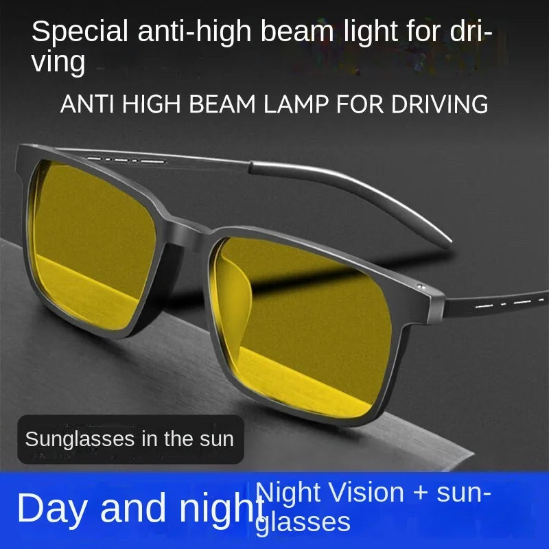 Photochromic Night Vision Glasses | Anti-Glare Eyewear for Day-Night Use