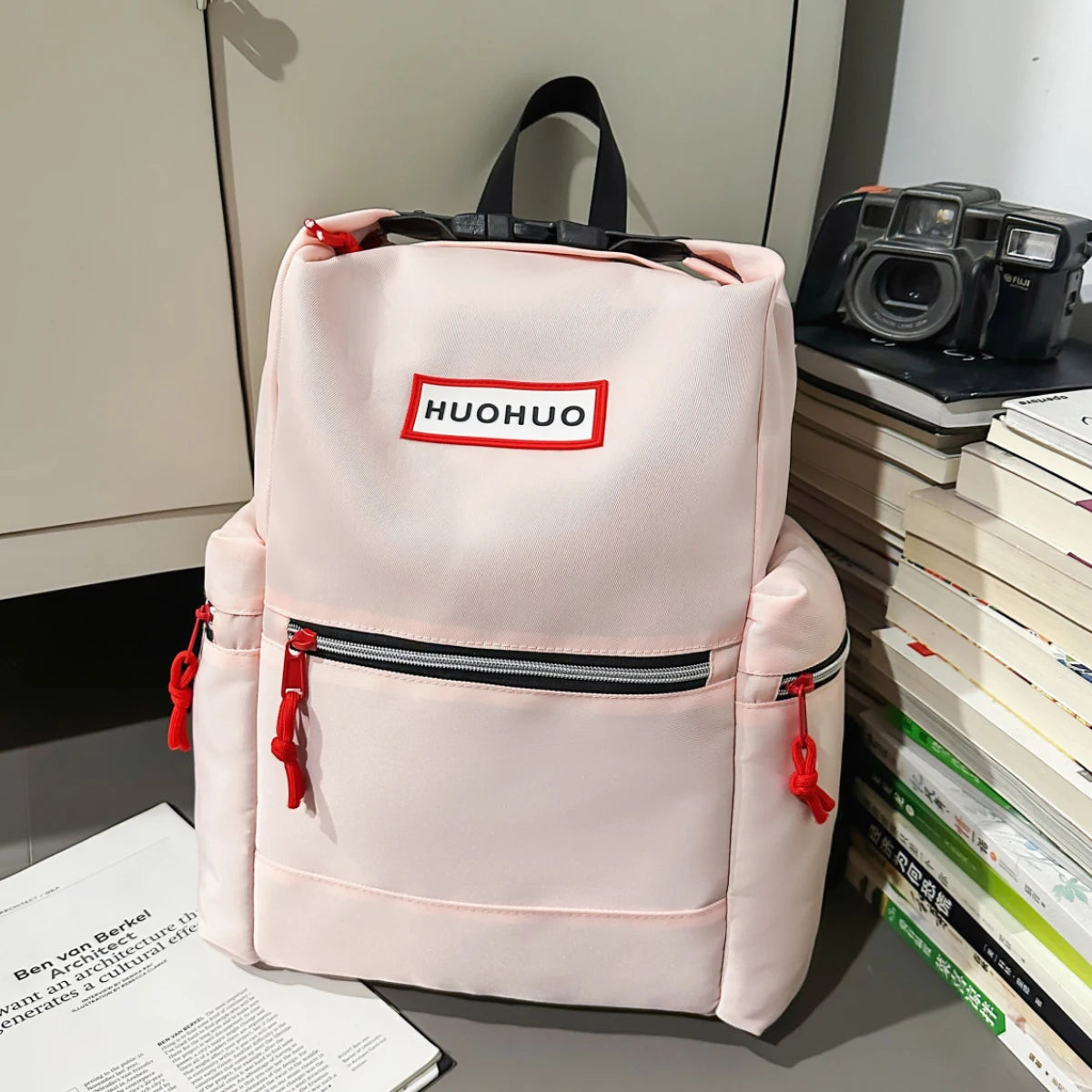 Couple's Backpack, Large Capacity, Lightweight Outdoor Travel Backpack, Fashionable School Bag for Female College Students, High School Students, Junior High School Students, for Class and Sports