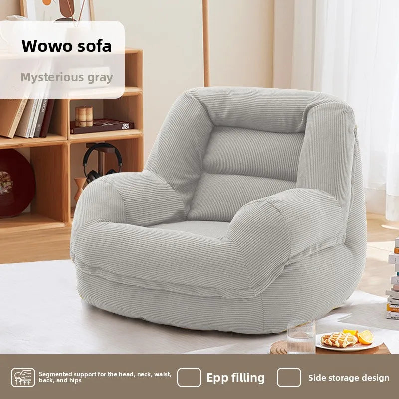 Cozy Lazy Sofa with Footstool | Perfect Winter Lounge Chair